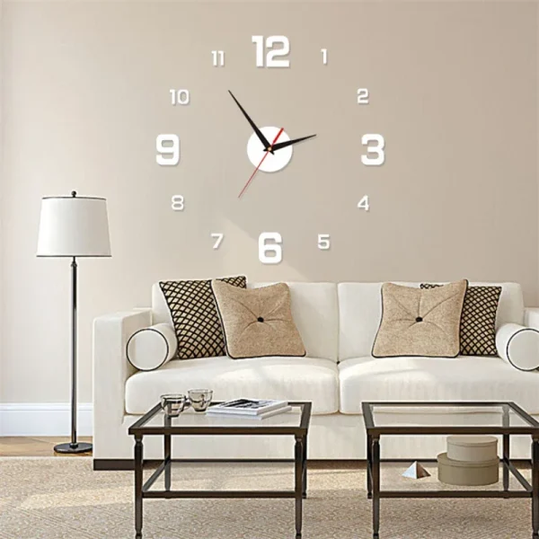 DIY Luminous Wall Clock: Modern Acrylic Stickers for Home and Office - Image 5