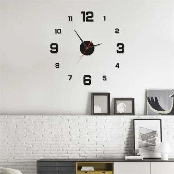 DIY Luminous Wall Clock: Modern Acrylic Stickers for Home and Office - Image 3