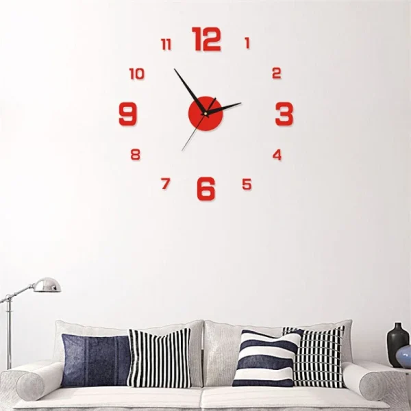 DIY Luminous Wall Clock: Modern Acrylic Stickers for Home and Office - Image 4
