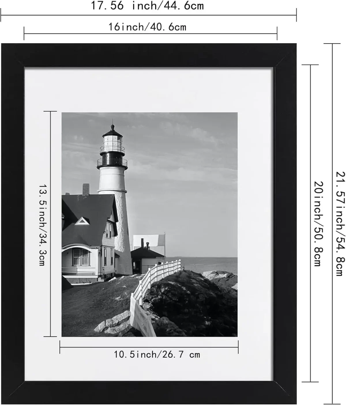 kf Sb9d60ae77b3342edb45877bf5a8aaf9cY Versatile 16x20 Black Picture Frame Set - 3 Pack