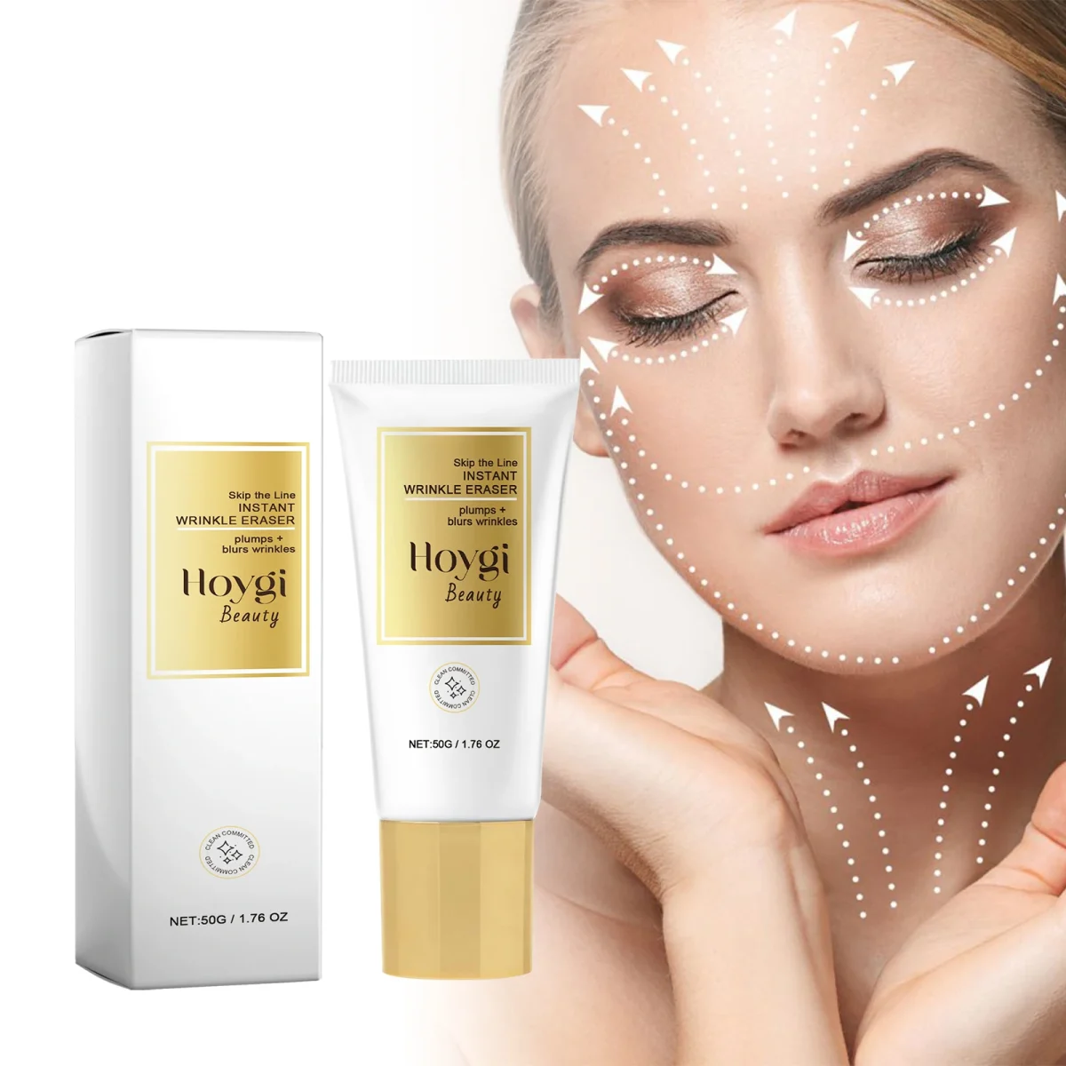kf A7b6ee22233084078975d956815fc74837 Hoygi Instant Wrinkle Eraser Face Cream - Anti-Aging, Dark Spot Remover, Hydrating Moisturizer (50g)