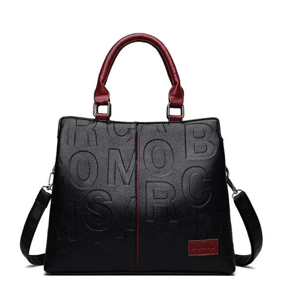 Luxury PU Leather Crossbody Bag for Women Large Capacity Travel Tote - Image 3