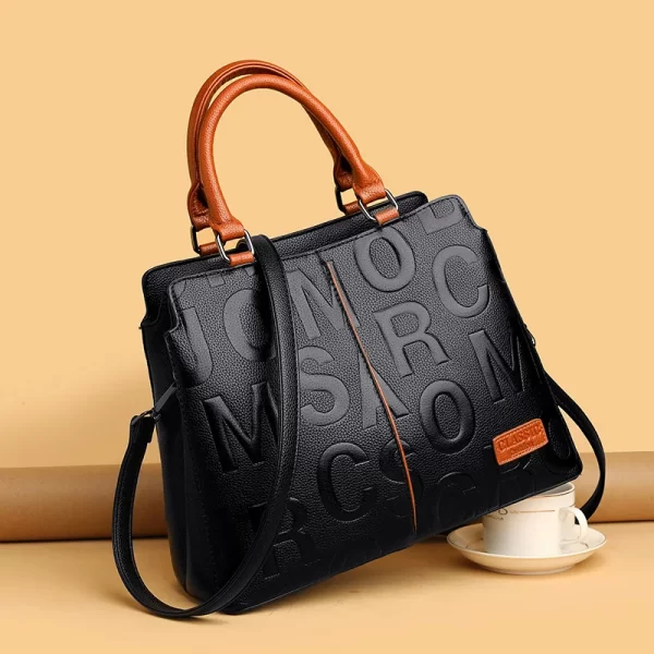 Luxury PU Leather Crossbody Bag for Women Large Capacity Travel Tote - Image 6