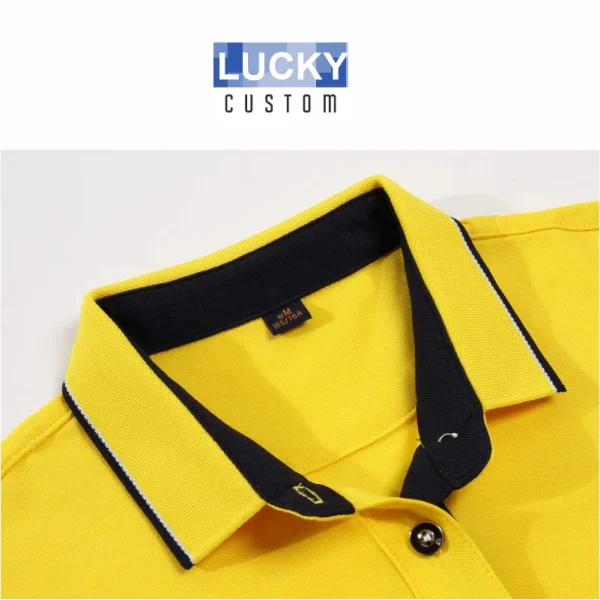 Vibrant Women's Slim Fit Short Sleeve Golf Polo Shirt for Stylish Business Casual - Image 3