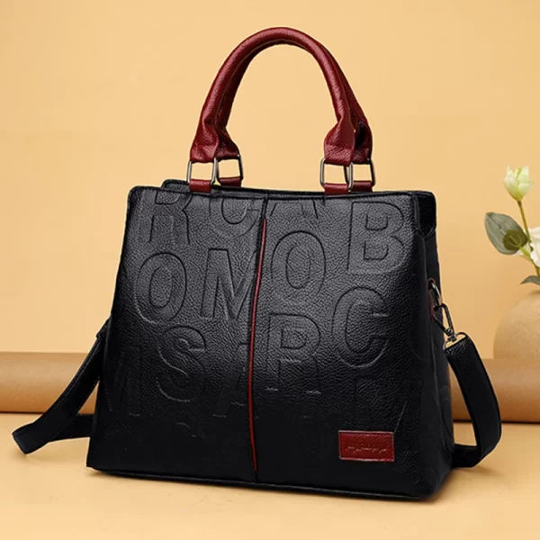 Luxury PU Leather Crossbody Bag for Women Large Capacity Travel Tote - Image 5