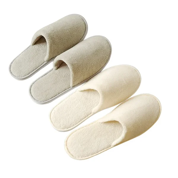 Winter Cotton Disposable Slippers for Men Women Hotel Travel Sandals - Image 5