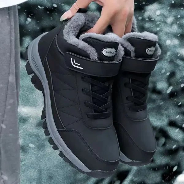 Premium Waterproof Winter Velvet Men's Casual Snow Boots for Trekking - Image 4