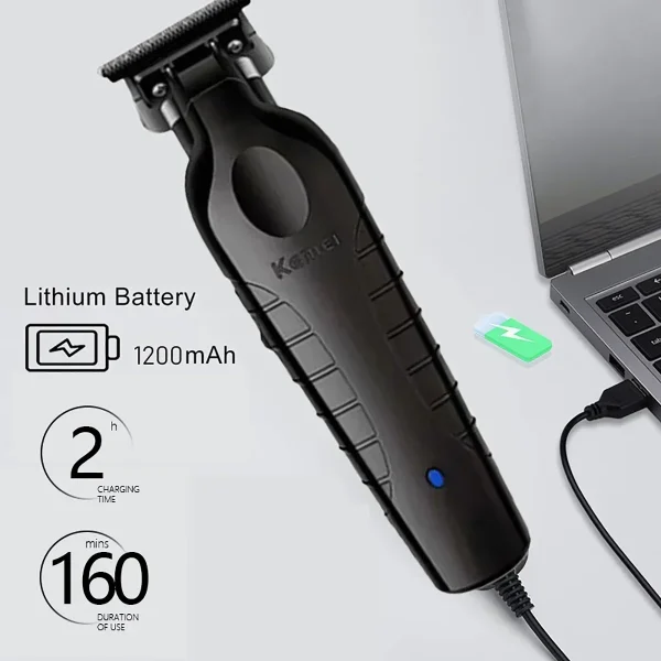 Kemei KM-2299 Professional Hair Trimmer for Men Hair Cutting Machine - Image 3