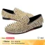 golden shoes man