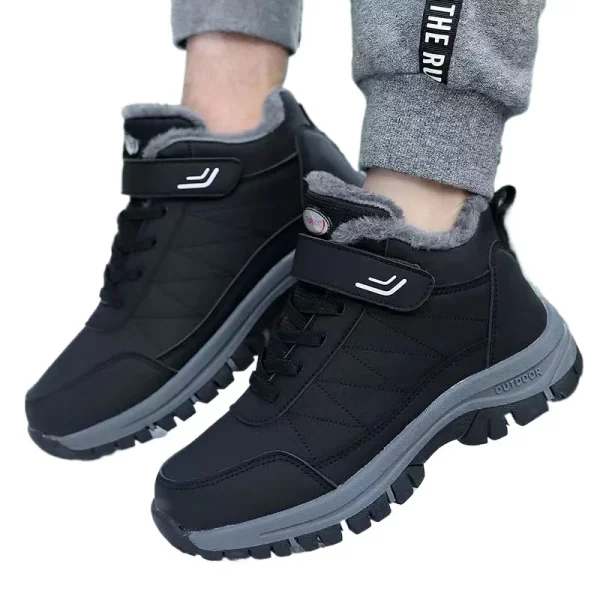 Premium Waterproof Winter Velvet Men's Casual Snow Boots for Trekking - Image 5