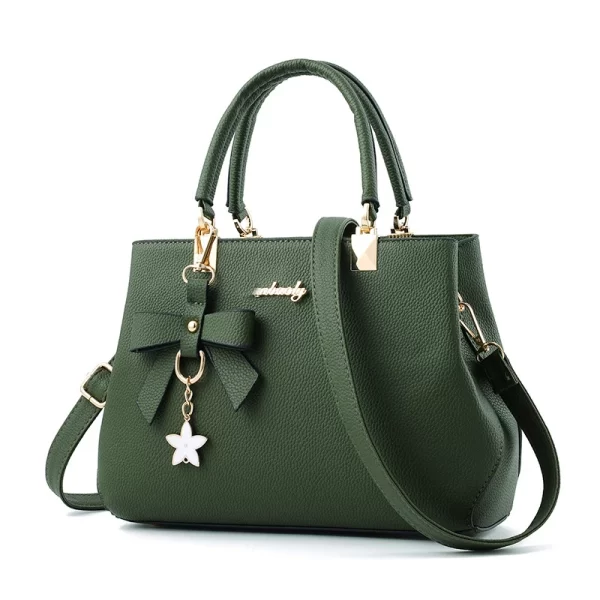 Elegant Women Messenger Bags with Flower Pendant for Office Style - Image 3