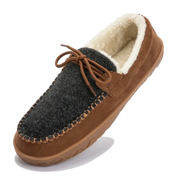Big Size 49 50 Men Loafers Soft Leather Slippers Breathable Driving Shoes - Image 5