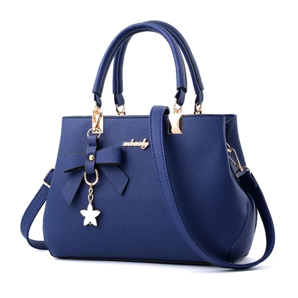 Elegant Women Messenger Bags with Flower Pendant for Office Style - Image 8