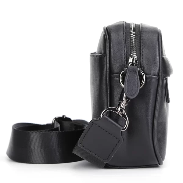 Men's PU Leather Business Shoulder Bag Casual Crossbody Messenger Bag - Image 6