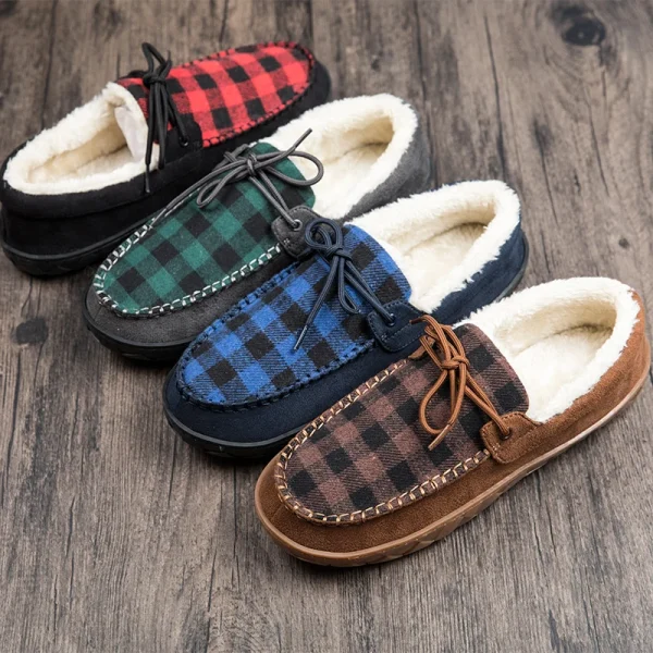 Big Size 49 50 Men Loafers Soft Leather Slippers Breathable Driving Shoes - Image 6