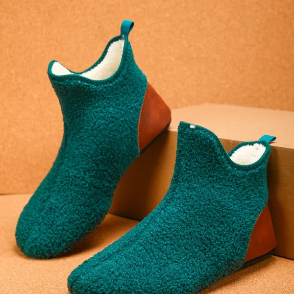 Warm High Top Cotton Slippers for Men Lightweight Indoor Winter Shoes - Image 5