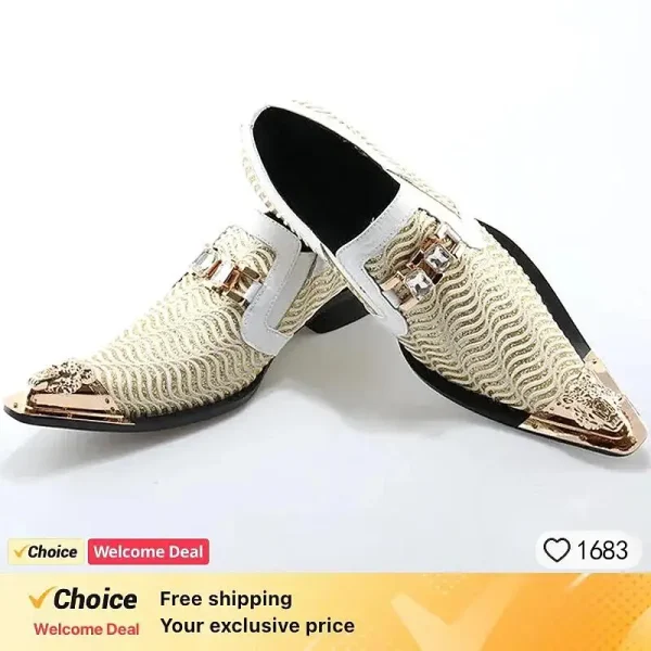 Luxury Summer Pointed Mesh Shoes for Men Breathable Office Dress Wear - Image 5