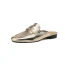 Gold Leather Mules