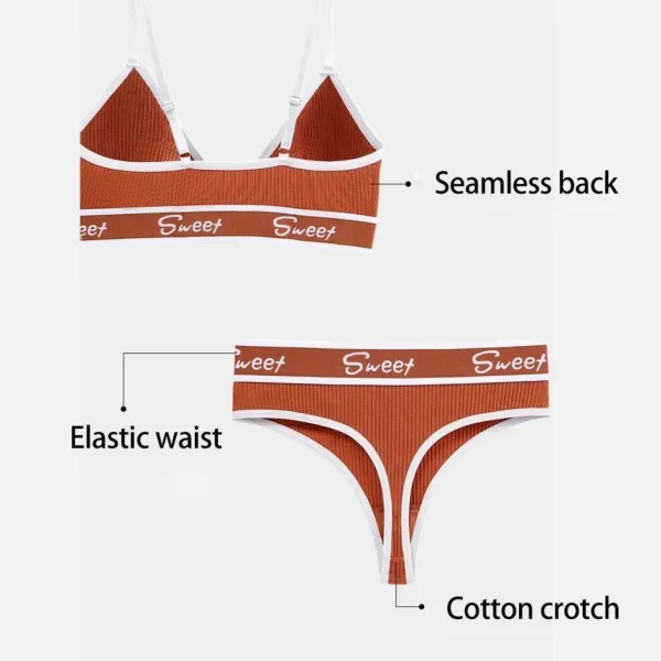 V-Shaped Bra and Bikini Panty Set - Image 6