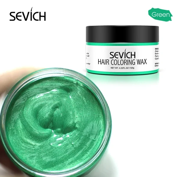 Sevich Temporary Hair Color Wax for Men - Silver Grey Styling Gel 120g - Image 6