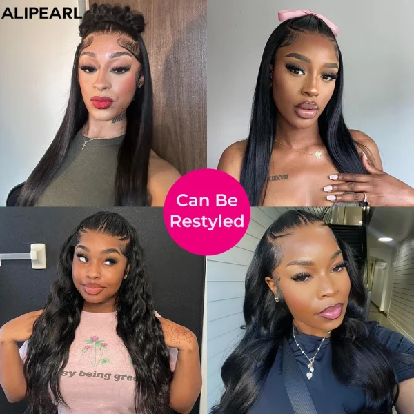 Alipearl 13x4 Lace Frontal Wig Pre Braided Human Hair Ready to Wear - Image 3