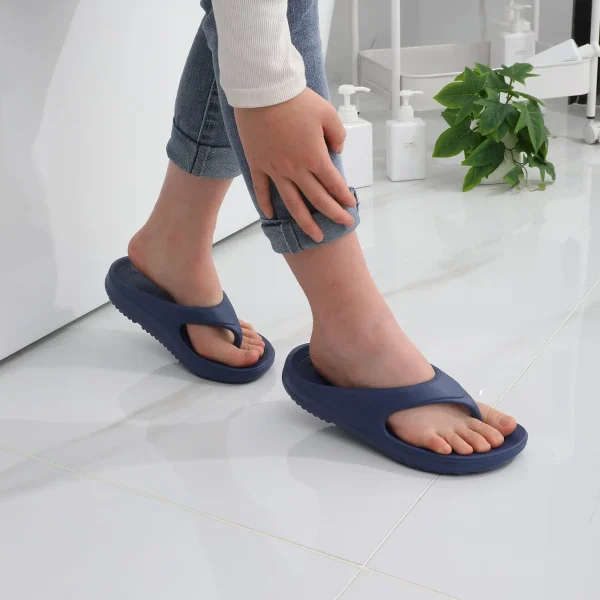 Shevalues Men's Orthopedic Sandals Stylish Arch Support Flip Flops - Image 5