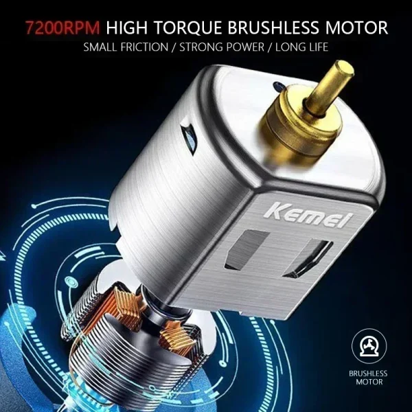 Kemei KM-2299 Professional Hair Trimmer for Men Hair Cutting Machine - Image 5