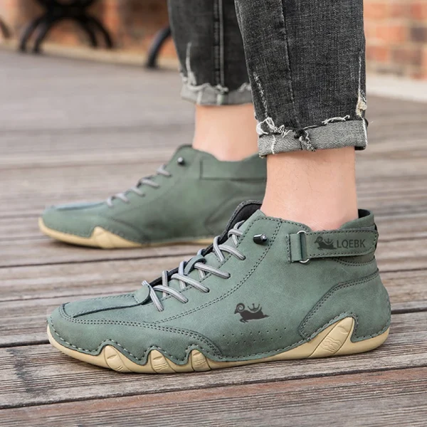 Luxury Waterproof Leather Sneakers and Ankle Boots for Men Online - Image 6
