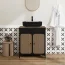Black Ceramic Sink