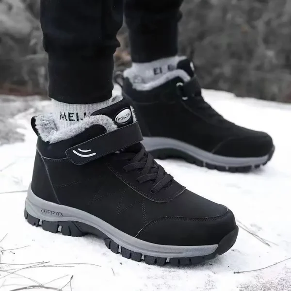Premium Waterproof Winter Velvet Men's Casual Snow Boots for Trekking - Image 2