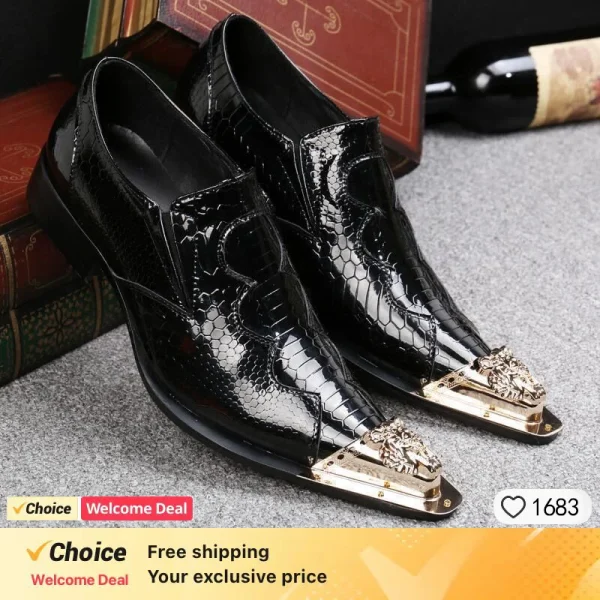 Luxury Summer Pointed Mesh Shoes for Men Breathable Office Dress Wear - Image 3