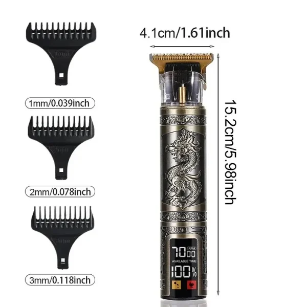 Three-Speed T9 Hair Clipper Electric Shaver Perfect Gift for Boyfriend - Image 6