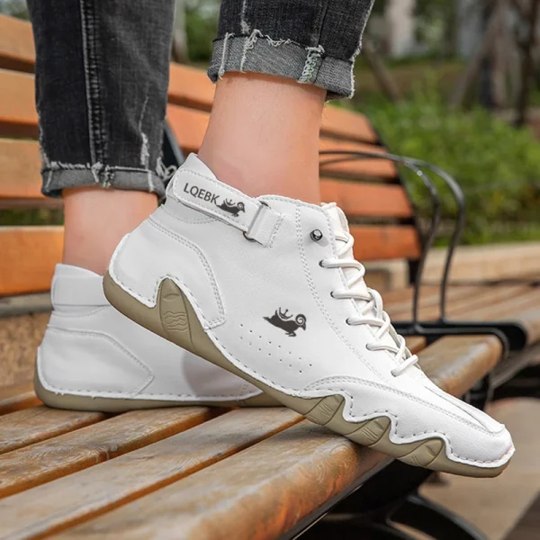 Luxury Waterproof Leather Sneakers and Ankle Boots for Men Online - Image 4