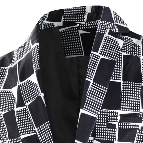 Men's Long Sleeve Lapel Blazer Jacket for Business Casual Fall Fashion - Image 5