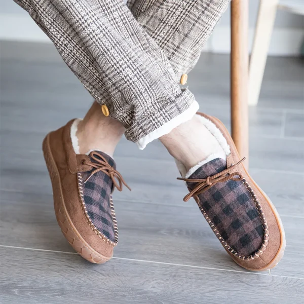Big Size 49 50 Men Loafers Soft Leather Slippers Breathable Driving Shoes - Image 7