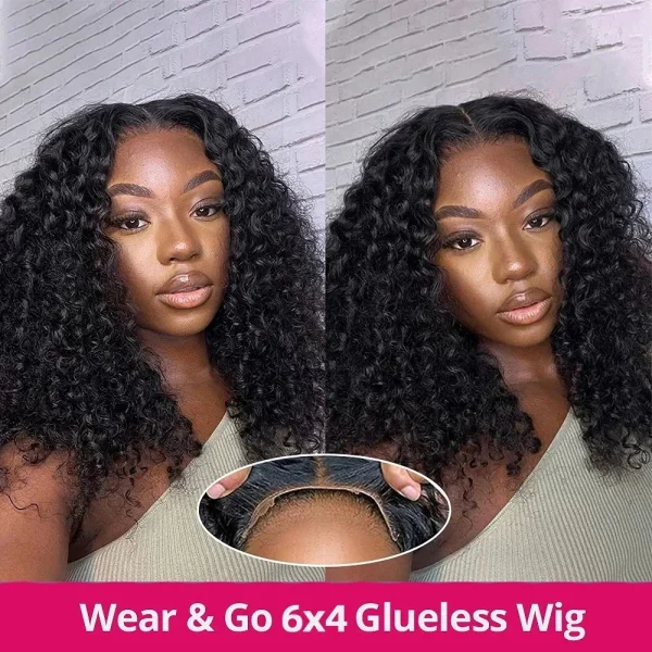 Glueless Water Wave Bob Lace Wig for Women - Ready to Wear Human Hair - Image 5