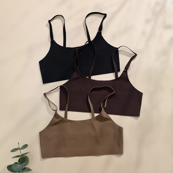 Premium Seamless Wireless Bras & Underwear Set in Stylish Ice Silk - Image 2