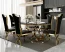 Black -6 Gold Chairs