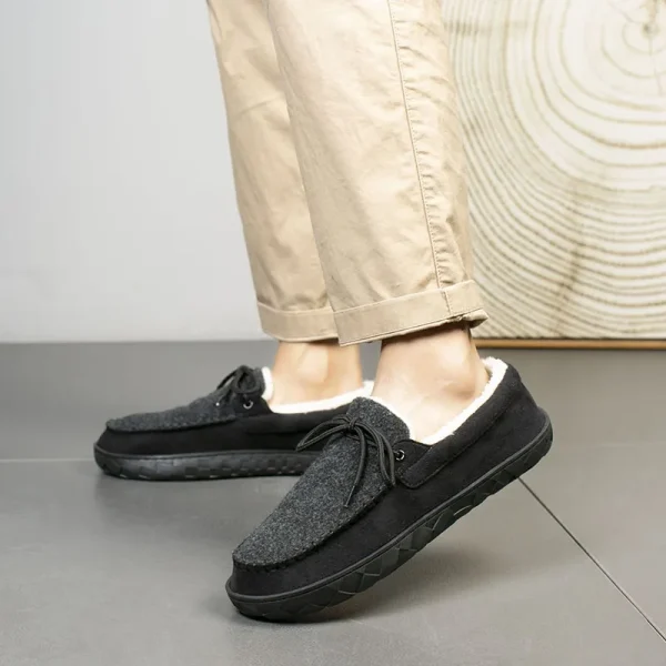 Big Size 49 50 Men Loafers Soft Leather Slippers Breathable Driving Shoes - Image 4
