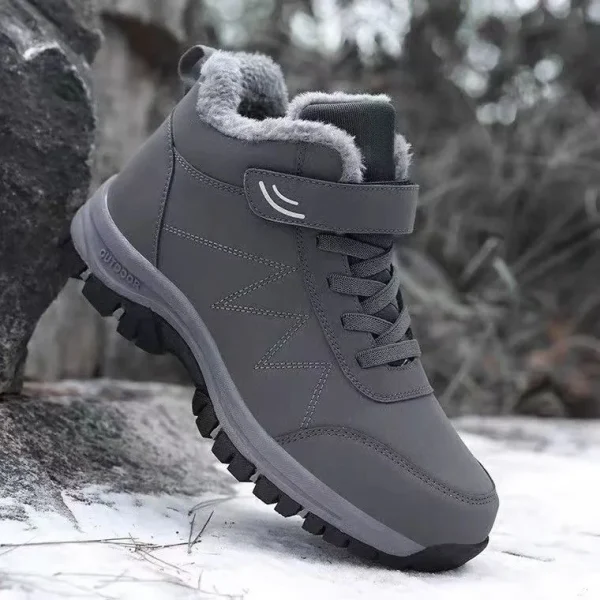 Premium Waterproof Winter Velvet Men's Casual Snow Boots for Trekking - Image 3