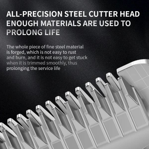 Rechargeable Low Noise Dog Hair Clipper for Professional Pet Grooming - Image 3