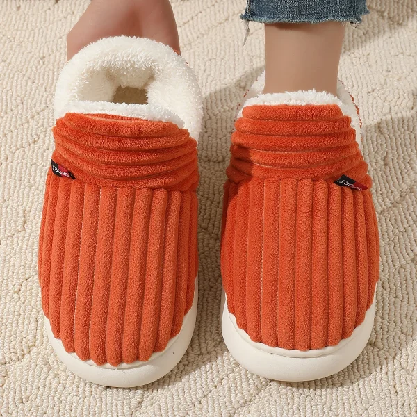 Cozy Winter Cotton Boots and Fuzzy Slippers for Men and Women - Image 5