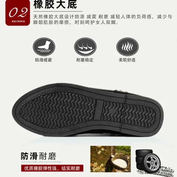 Winter Leather Women's Snow Boots with Thick Wool Lining for Comfort - Image 4