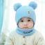 blue hat and scarf