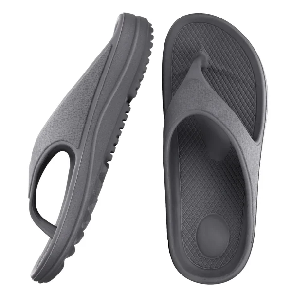Smile Pop Men's Flip-Flops Soft EVA Casual Beach Sandals with Arch Support - Image 6