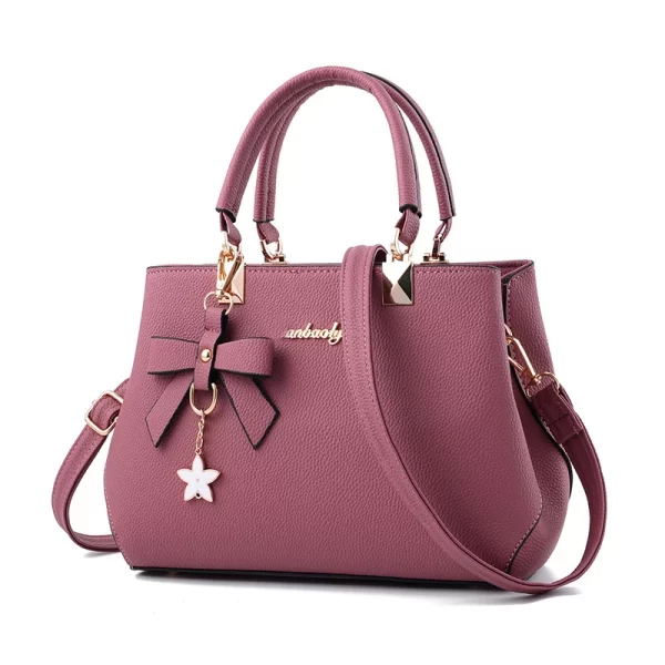 Elegant Women Messenger Bags with Flower Pendant for Office Style - Image 7