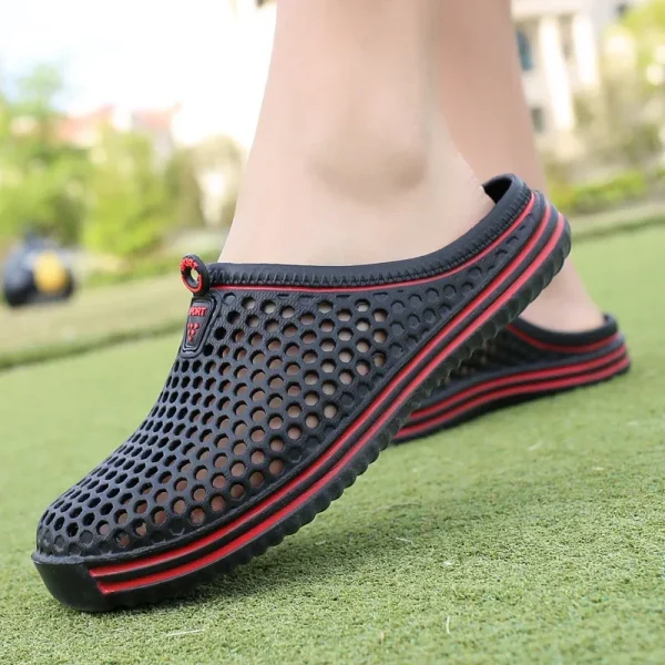 Comfortable Men Pool Sandals Slip On Water Slippers for Summer Beach - Image 2