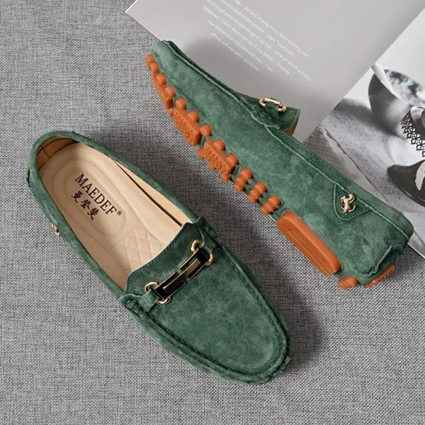 Luxury YRZL Suede Loafers for Men Slip-On Non-Slip Driving Shoes - Image 5